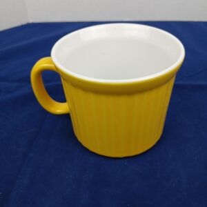 Corning Ware Colours Soup Bowl Coffee Mug 20oz Yellow Gold Stoneware Oven Safe